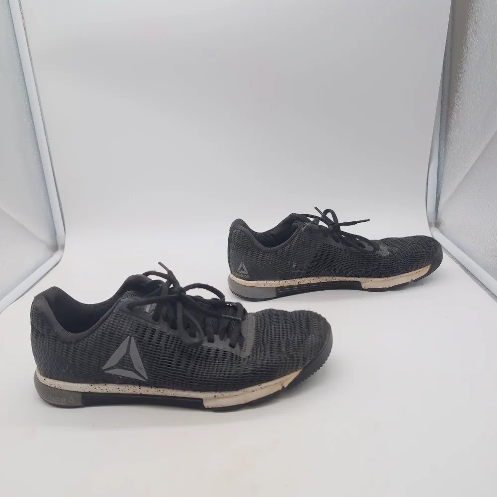 Reebok Speed TR Flexweave Sz 9 Black Athletic Shoes